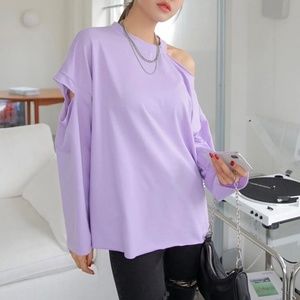 drop shoulder tee